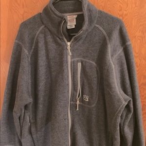 Full zip cotton knit sweater. Avalanche XL